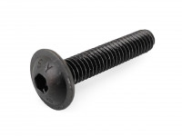 Болт M4*20 мм черный под шестигранник полукруглая шляпка с шайбой SS