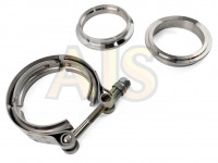 V-band хомут с фланцами 63мм с проточкой папа-мама