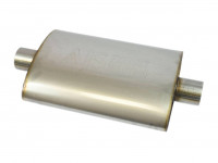 Бочка выхлопная AJS ES овальная тихая (51мм)