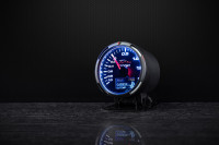 Датчик DEPO 4 в 1 (давление турбины, температура масла, давление масла, вольтметр) черный 60мм