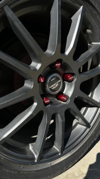 Гайки колесные Rays style M12x1.25 51мм (красный)