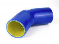 Патрубок силиконовый 45 гр 76 мм усиленный (синий)