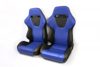 Сиденье спортивное полуковш LM А034 пара размер - M (синий)