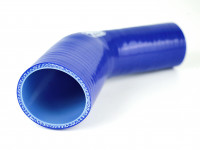 Патрубок силиконовый 45 градусов 38 - 45 мм (синий)