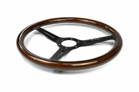 Руль деревянный Nardi style малый вынос (хром)