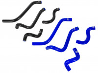 Патрубки системы охлаждения ВАЗ 2108 (2114) инжектор 4 штуки AJS (синий)