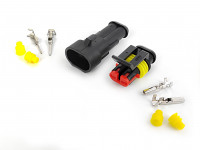 Коннектор папа-мама герметичный (4 пина)