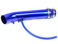 Впускной патрубок с отводом алюминий 45гр 420мм (красный)