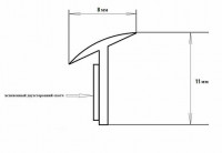 Резинка уплотнительная для обвесов 8мм метражом (черный)