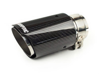 Насадка на глушитель Akrapovic style с карбоном 57х76мм (глянец)