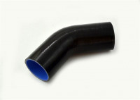 Патрубок силиконовый 45 градусов 83 мм (черный)