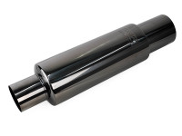 Бочка выхлопная HKS Hi-Power style малая черная вход 76мм выход 102мм