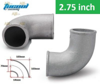 Отвод алюминиевый приварной 90гр 70мм