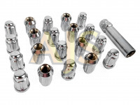 TPI гайки спортивные стальные 33мм М12*1.25 20шт хром