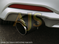 Насадка на глушитель Akrapovic style с карбоном 63х89мм (матовый)