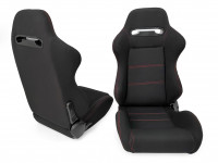 Сиденье спортивное полуковш LM A035 пара (черный)