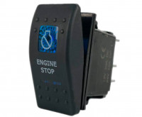 Тумблер панельный с подсветкой engine stop остановка двигателя