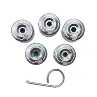 Заглушки на гайки Rays style 19мм (красный)