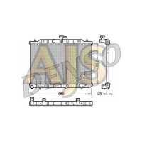 Радиатор двигателя Denso Nissan X-Trail T31 M9R 07-14