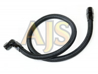 Шланг для подключения масляного радиатора AN10 0 гр+90 гр 1000 мм, фитинги алюминий, шланг нейлон 1 шт