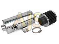 Маслосборник 0.7л с фильтром выхода 1/2" (черный)