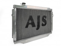 Радиатор алюминиевый Toyota Land Cruiser 80 1FZ бензин 50мм AT AJS (серый)