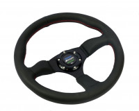 Руль спортивный Spoon Sports с выносом кожа без перфорации