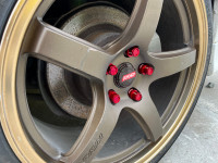 Гайки колесные Rays style M12x1.5 42мм (красный)