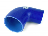 Патрубок силиконовый 90 градусов 76 - 89 мм (синий)