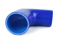 Патрубок силиконовый 90 градусов 51 - 63 мм (синий)