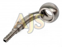 Банжо-фитинг 10мм 90 градусов под обжим шланг тефлон AN3