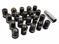 TPI гайки спортивные стальные 38мм М12*1.25 20шт (черный)