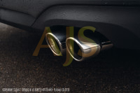 Насадка на глушитель двойная 60х185мм (хром)