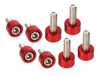 Декоративный крепеж шайба болт М8 комплект 8шт (красный)