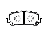 CTR Тормозные колодки задние Subaru Forester SG, Impreza GG GD GK0992