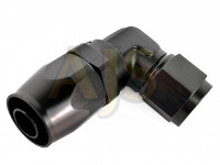 Фитинг AJS черный AN10 90 гр усиленный