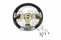 Руль спортивный S style экокожа