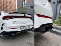 Насадка на глушитель двойная 57х132мм (хром)