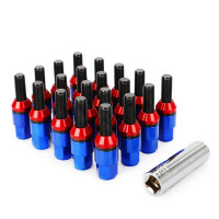 Болты колесные M14*1.5, шляпка 47мм, сталь+алюминий (красный)