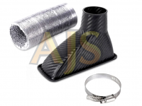 Впускной раструб прямоугольный с гофрой