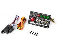 Панель зажигания спортивная (4 кнопки с подсветкой и предохранителями)