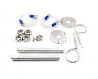 Замки капотные OMP (серебро)