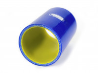 Патрубок силиконовый 0 гр 63 мм прямой усиленный длина 100 мм (синий)