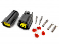 Коннектор папа-мама негерметичный (2 пина)