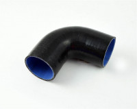 Патрубок силиконовый 90 градусов 76-83 мм (черный)