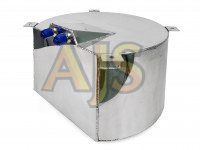 Бак топливный алюминиевый 40л #2, алюминиевая крышка