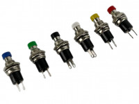 Тумблер-кнопка круглый (красный)