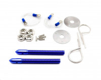 Замки капотные OMP (синий)