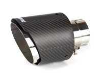 Насадка на глушитель Akrapovic style с карбоном 63х117мм (матовый)
