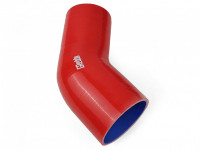 Патрубок силиконовый 45 градусов 57 - 63 мм (красный)